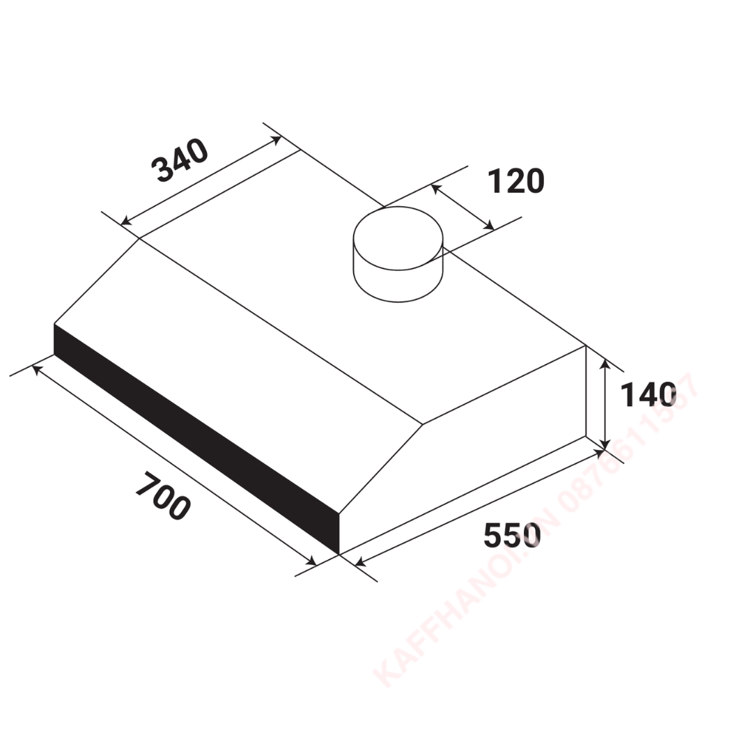 Máy hút mùi cổ điển KF 701B