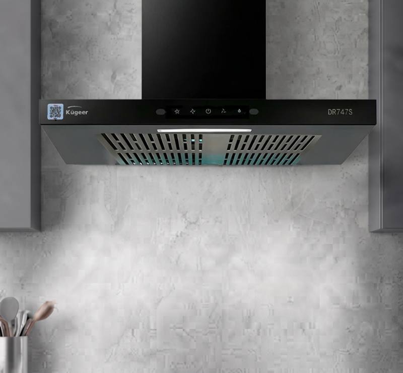 Máy hút mùi áp tường Kugeer KG-DR747S (Smart Wave Motion)