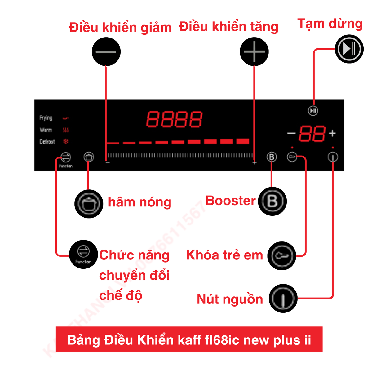 Bếp từ đôi KF   FL68IC New Plus