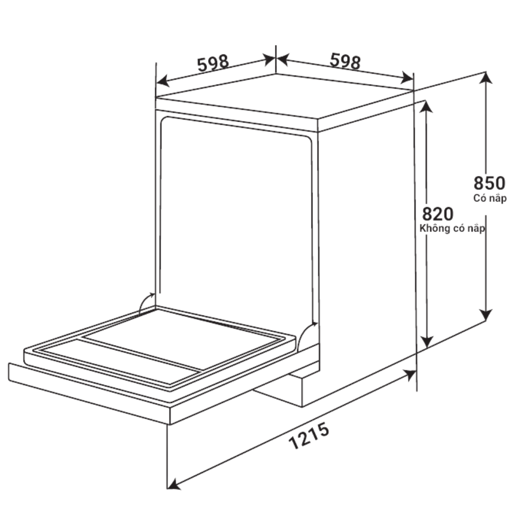 Máy rửa bát KF   D65ERIS