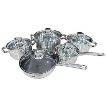 Bộ nồi chảo inox 10 món KF - ST005Fr