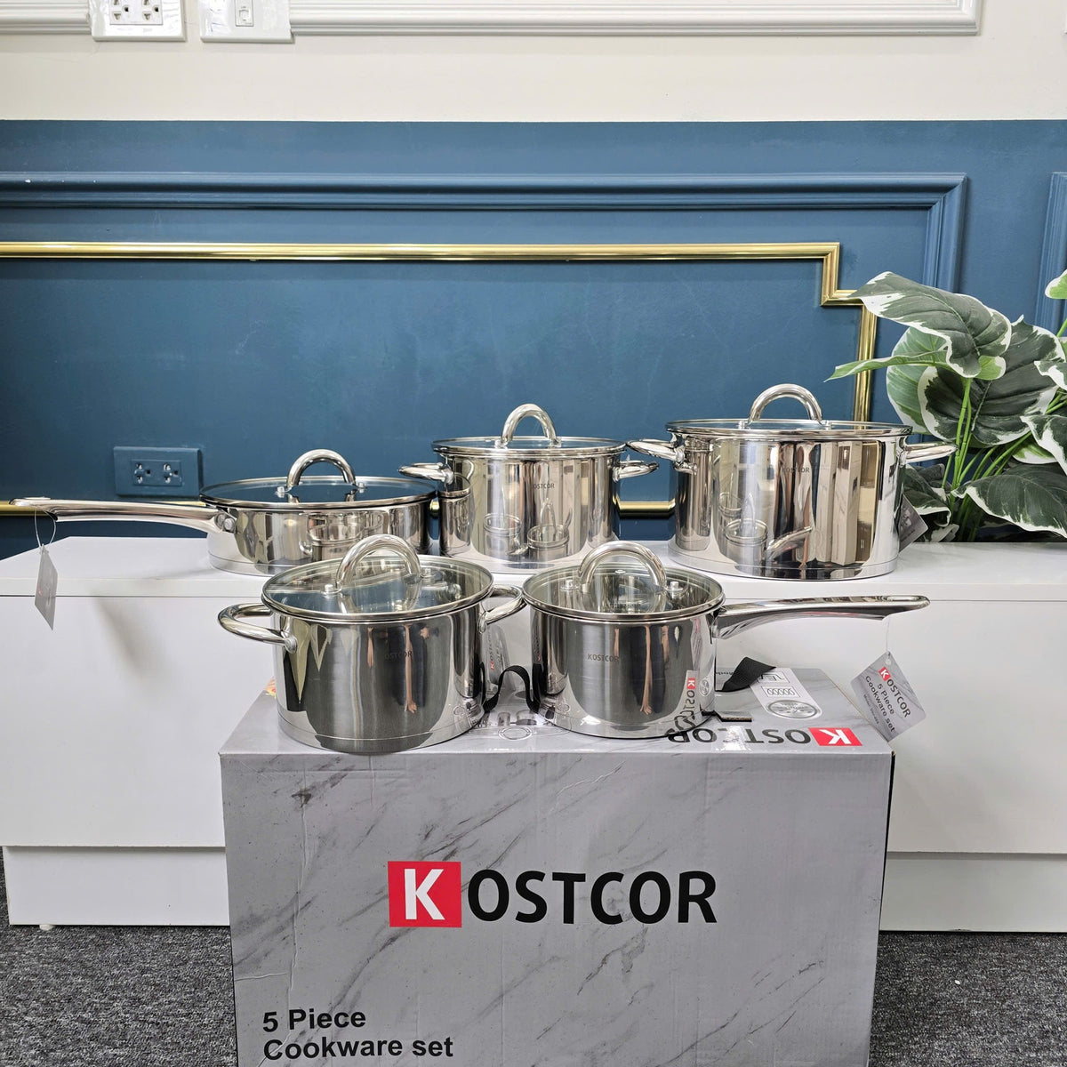 Bộ nồi inox 304 cao cấp Kostcor