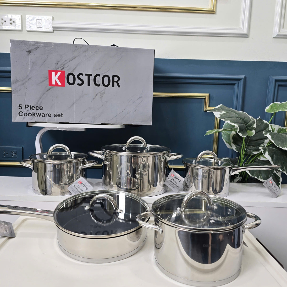 Bộ nồi inox 304 cao cấp Kostcor