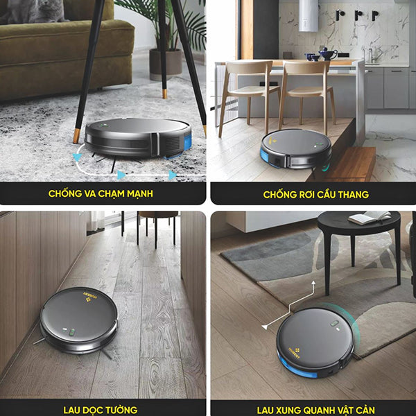 Robot hút bụi lau nhà Hubert HB-D68-B
